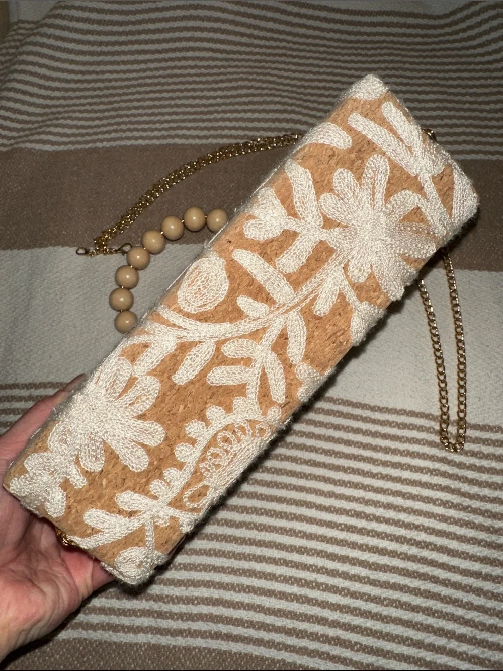 NWT Haute Hippie Bag Cork Top Handle / Crossbody - Picture 3 of 5